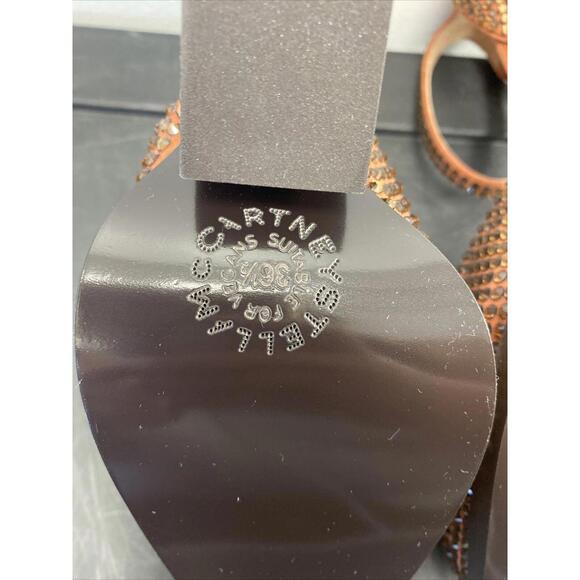 stella mccartney Womens Cowboy Crystal All Over Heels Rust Size 36.5 $1465.00 - Picture 10 of 14